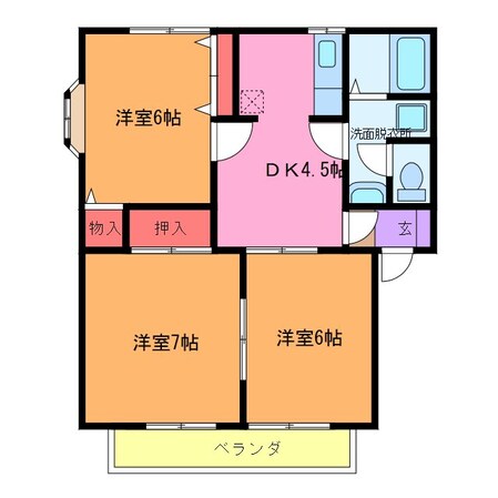 マロードミールAの物件間取画像